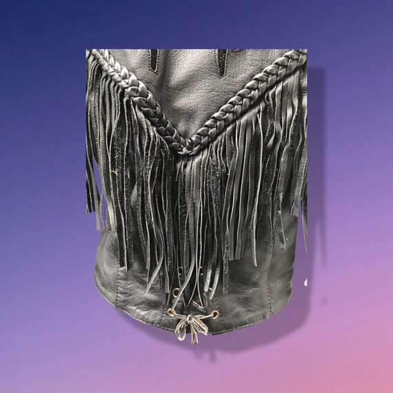 Leather and Suede Fringe Cowboy Cowgirl Jacket Fr… - image 10