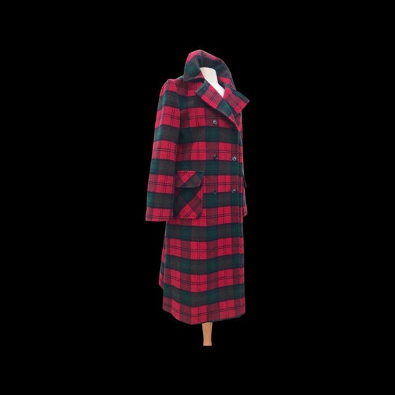 Vintage Classic Pendleton Plaid Red Tartan Coat P… - image 7