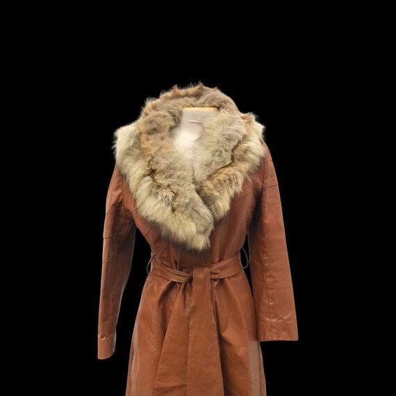 Vintage Caramel Fur Collar