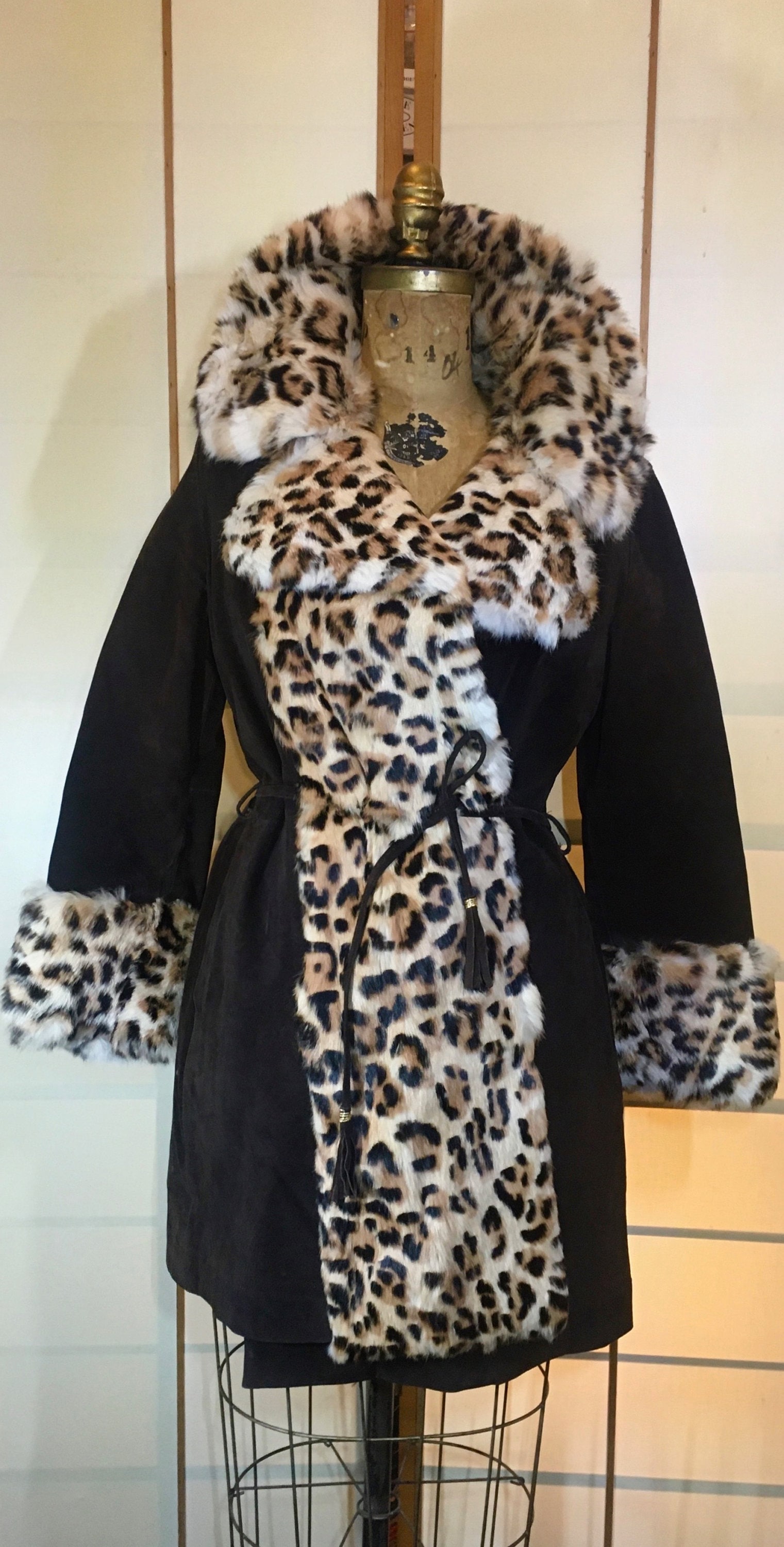 Vintage Women's Coat Lilli Ann London Mod 60s Suede Brown - Etsy