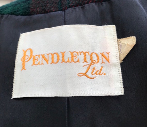 Vintage Classic Pendleton Plaid Red Tartan Coat P… - image 4