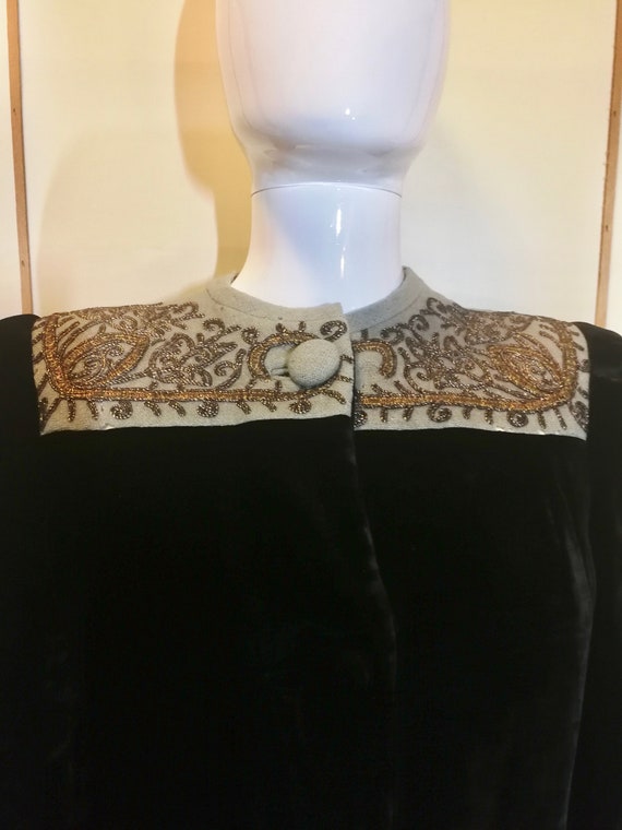 Bonwit Teller Fifth Ave Velvet Opera Dress Coat 40