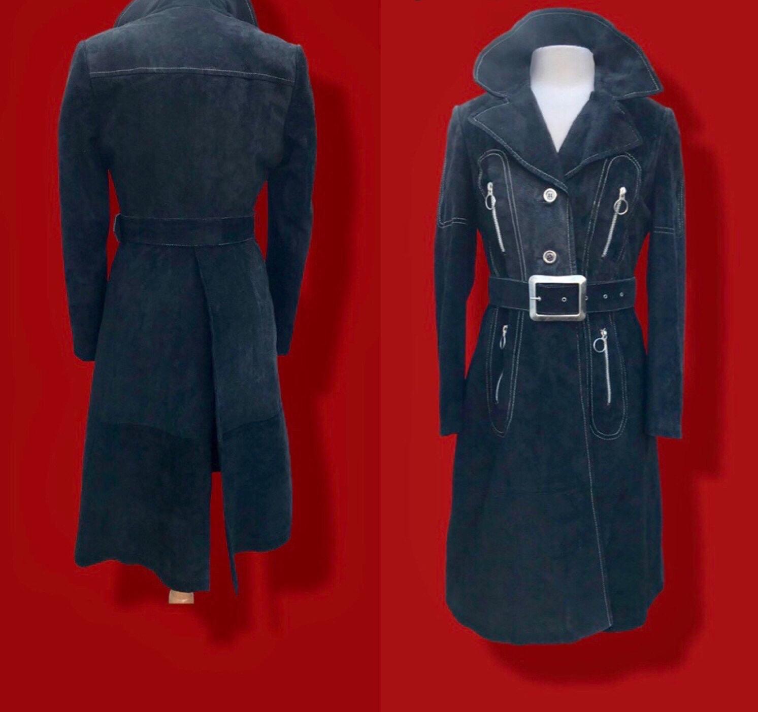 Twiggy Leather Coat - Etsy