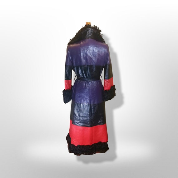 70S Christian Dior Couture  Leather Curly Mongoli… - image 3
