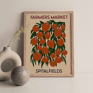 London Market Poster, Flower Market Poster, Market Wall Art, London Poster, Personalised print