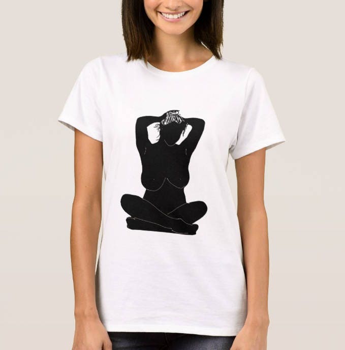 Frauen Nackt Kunst Illustriert T shirt illustrierte Wei en T Shirt frauen-nackt-kunst-illustriert-t-shirt-illustrierte-wei-en-t-shirt