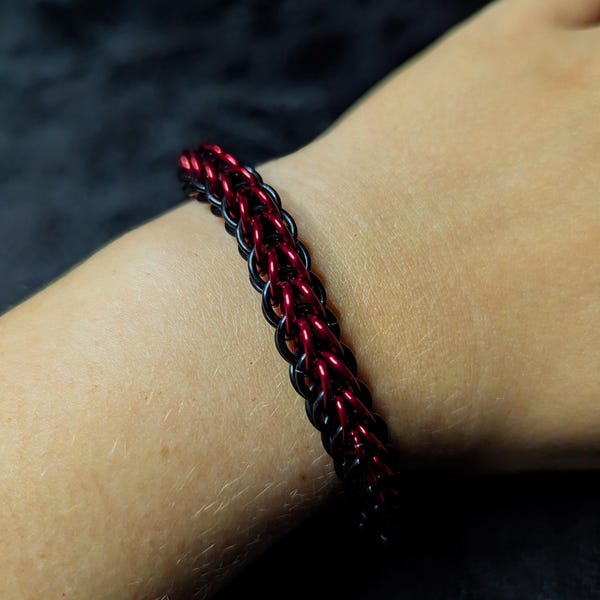 Dark Obsidian Chain Bracelet — bold, sleek, unmistakably you