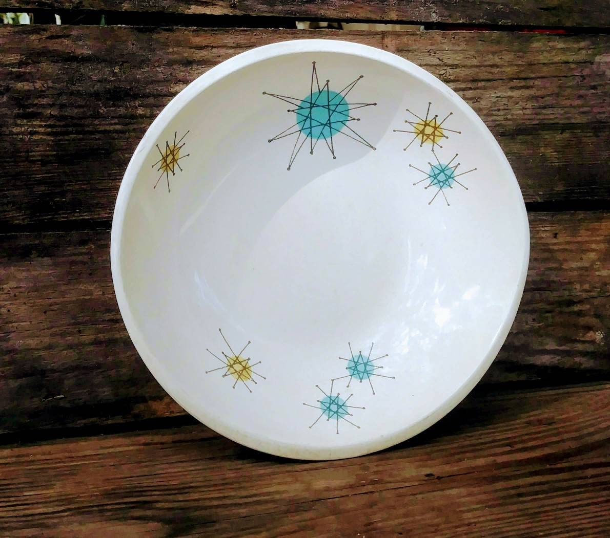 Franciscan Starburst Atomic cereal bowl, Mid century modern, 1950s ... Franciscan Starburst Atomic cereal bowl, Mid century modern, 1950s ...