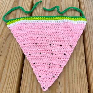 Crochet Watermelon Bandana