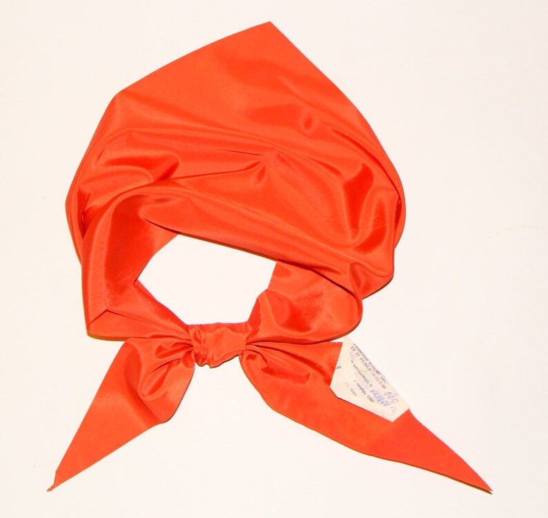 Red Pioneer Tie Children Triangle Scarf Vintage Neckerchief - Etsy