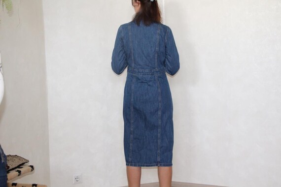 Maxi jeansjurk hotsell