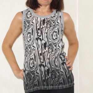 90s minimalist summer top, Vintage tank top, Sleeveless Blouse, Size S
