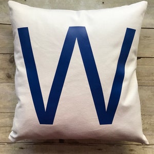 Fly The W- Cubs W- Chicago Cubs- Cubs pillow- W pillow- W- World Seriers- Chicago Cubs World Series- Chicago Cubs W- baseball