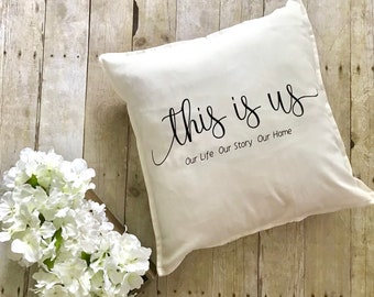 This Is Us- This Is Us pillow- Decorative pillow- this is us decor- home decor- this is us gift- housewarming gift- farmhouse pillow