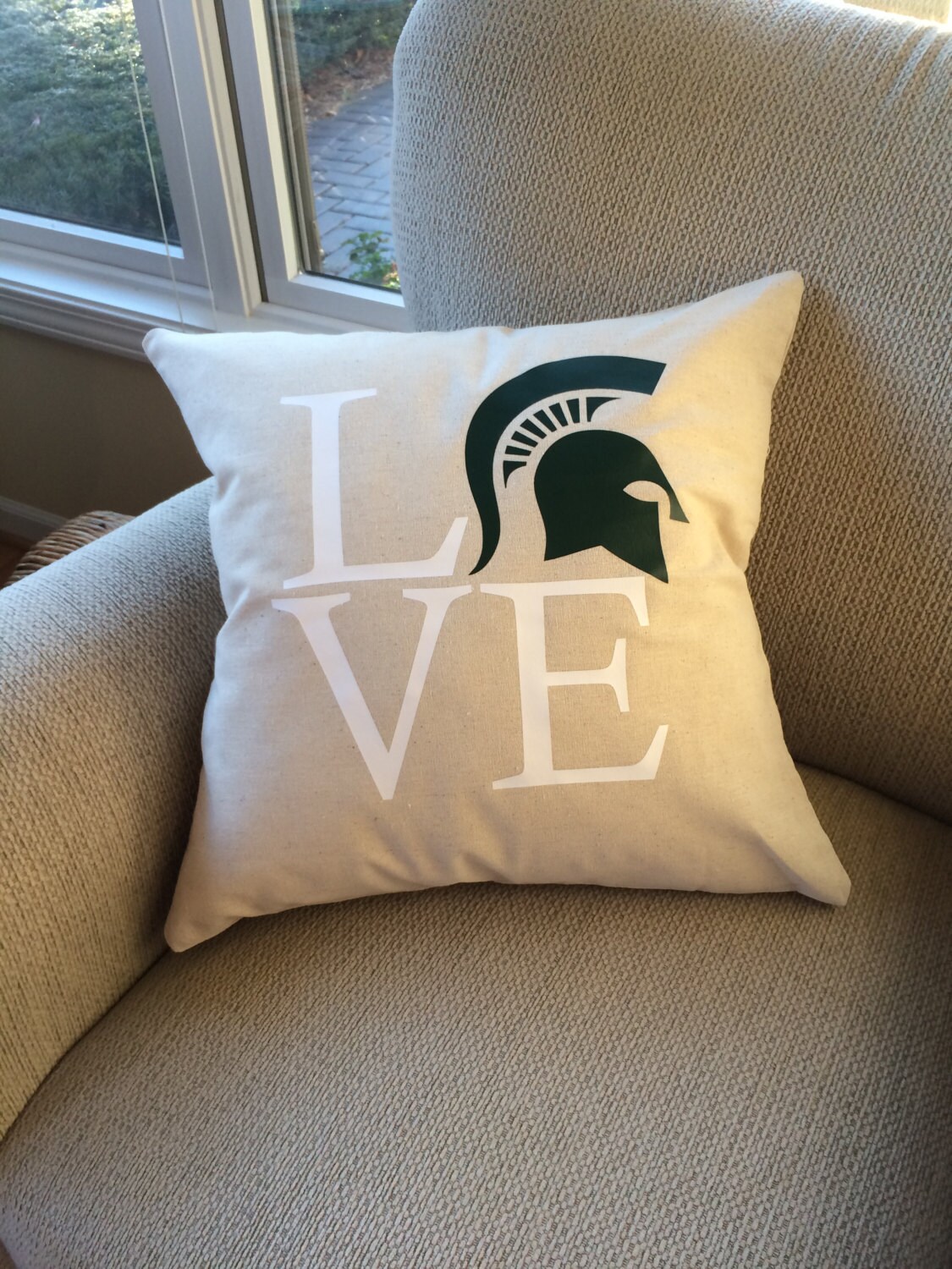 Michigan State pillow cover Michigan State love Michigan Etsy