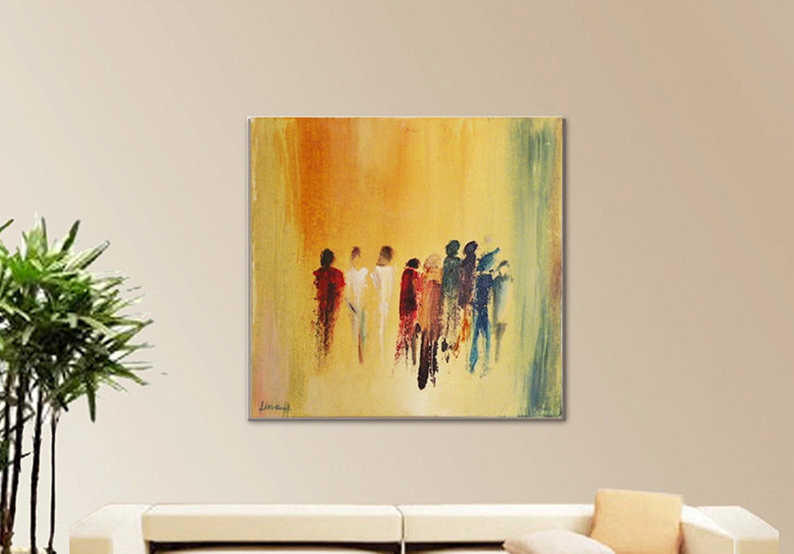 Abstract People Original Oil Painting Small Size. - Etsy UK