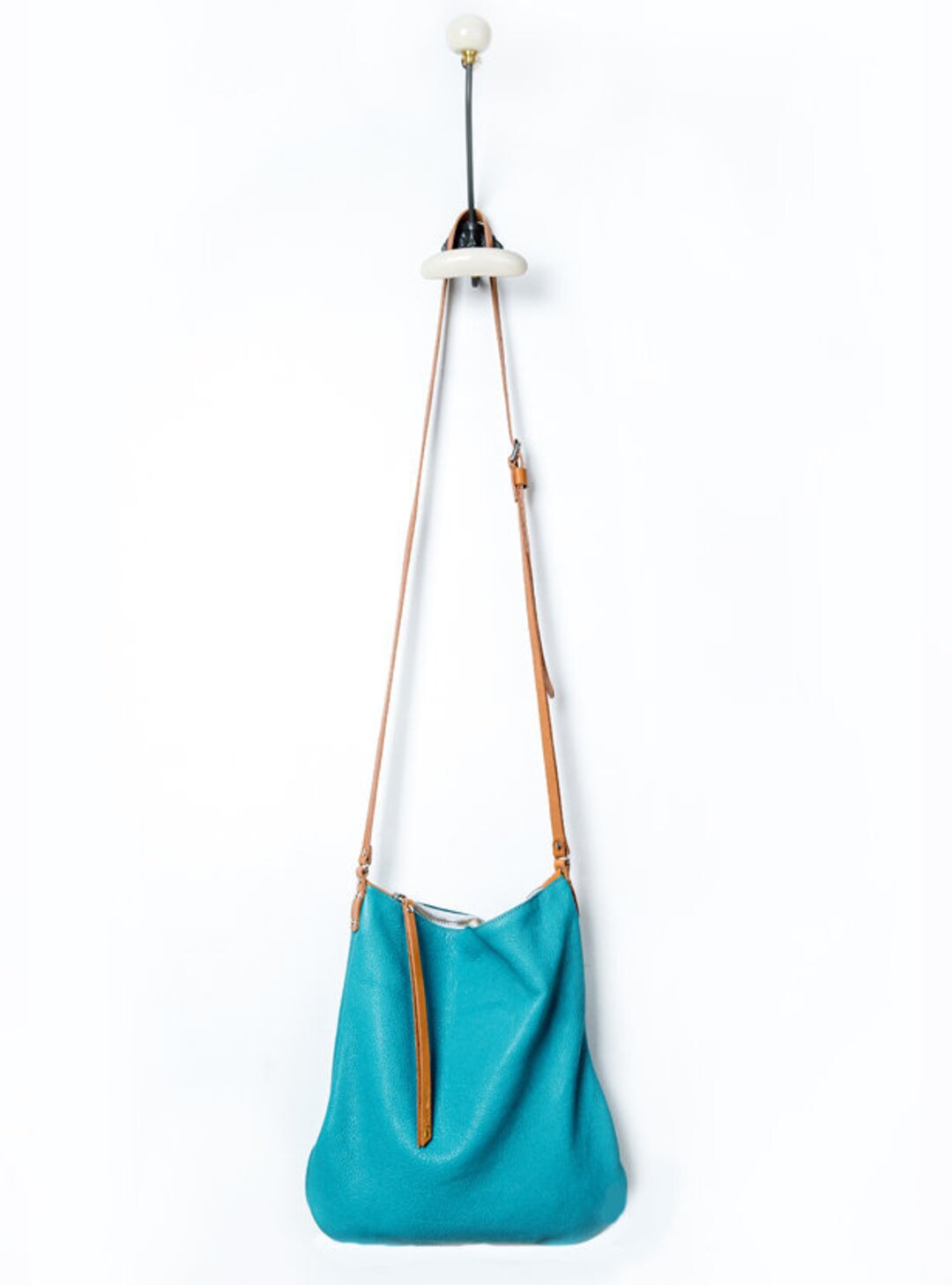 Cross-body Leather Handbag Esme Azure