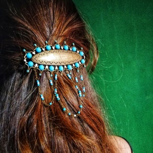 Vintage Brass Hair Clip Mother display picture 3