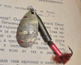 Vintage Fishing Lure French Made, Gift for Angler, Retro Fish Spiner, Spoon Lure, Spinner Lure