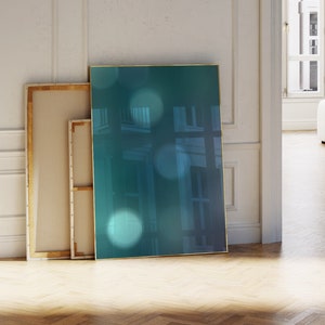 Water Abstract Art - Blue Abstract Photography - Underwater Print - Above Bed Poster - Bokeh Art Print - Blue Modern Wall Art