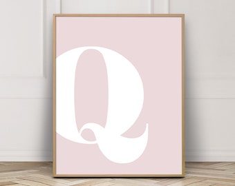 letter q wall art etsy