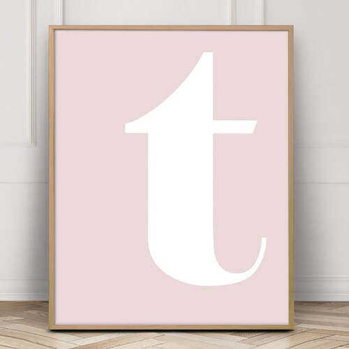 Single Letter T Wall Decor Alphabet Letters for Wall Art T Etsy