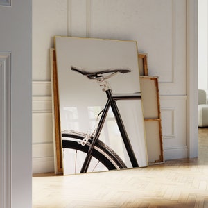 Cycling Poster - Bicycle Art - Cycle Print - Bike Picture - Scandi Wall Art - Monochrome Wall Art - Games Room Print - Cycling Gifts *