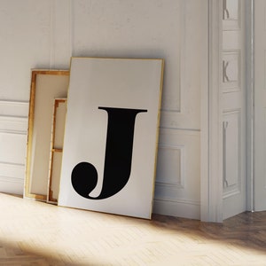 Initial Wall Art, Letter J Poster, Baby Name Print, Nursery Letter Art, Custom Letter Print, Nursery Name Signs, Kids Room Decor, Monogram