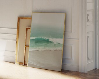 Coastal Posters - Wave Artwork - Ocean Waves Art - Beach Photography Prints - Beach House Wall Art - Sea Poster - Pastel Photo