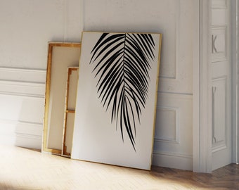 Tropical Wall Poster, Gifts Under 15, Tropical Leaf Print, Palm Tree Print, 16 x 20 Print, Wall Art, Palm Leaf Wall Decor, Printable Art