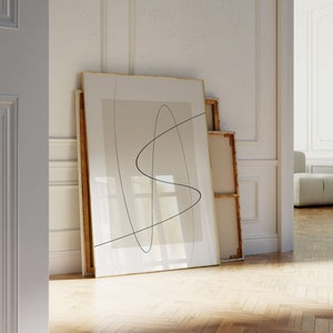 Modern Single One Line Drawing, Abstract Living Room Wall Art, Abstract Line Art, Minimalist Print