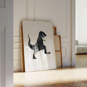 Dinosaur Print, Dinosaur Party, Boy Nursery Decor, Art for Kids, Kids Room Decor, Animal Wall Art, Tyrannosaurus Rex image 1