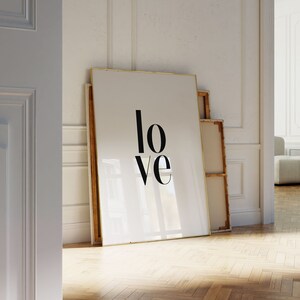 Love Digital Print, Bedroom Wall Art, Anniversary Gift, Love Sign, Romantic Gifts, Love Typography, Romantic Wall Art, Love Quote Poster