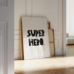 Super Hero Prints - Wandkunst für Jungenzimmer - Superhelden-Wandkunst - Jungenzimmer Bild - Spielzimmerdekor
