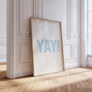 Preppy Room Decor, Dorm Room Decor, Teen Girl Room Decor, Aesthetic Wall Art, Preppy Wall Art, College Dorm Decor, Teen Decor, Yay Poster