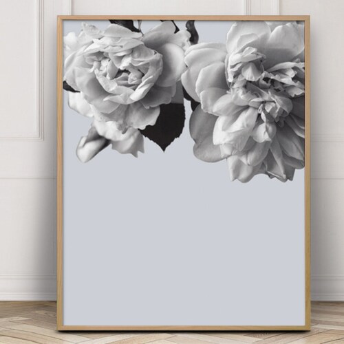 Art Prints Modern Flower Poster Flower Wall Poster Flowers Etsy