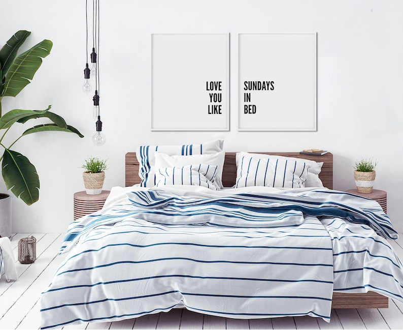 Romantic Bedroom Wall Art Pair of Prints Two Set of 2 Art Etsy Australia