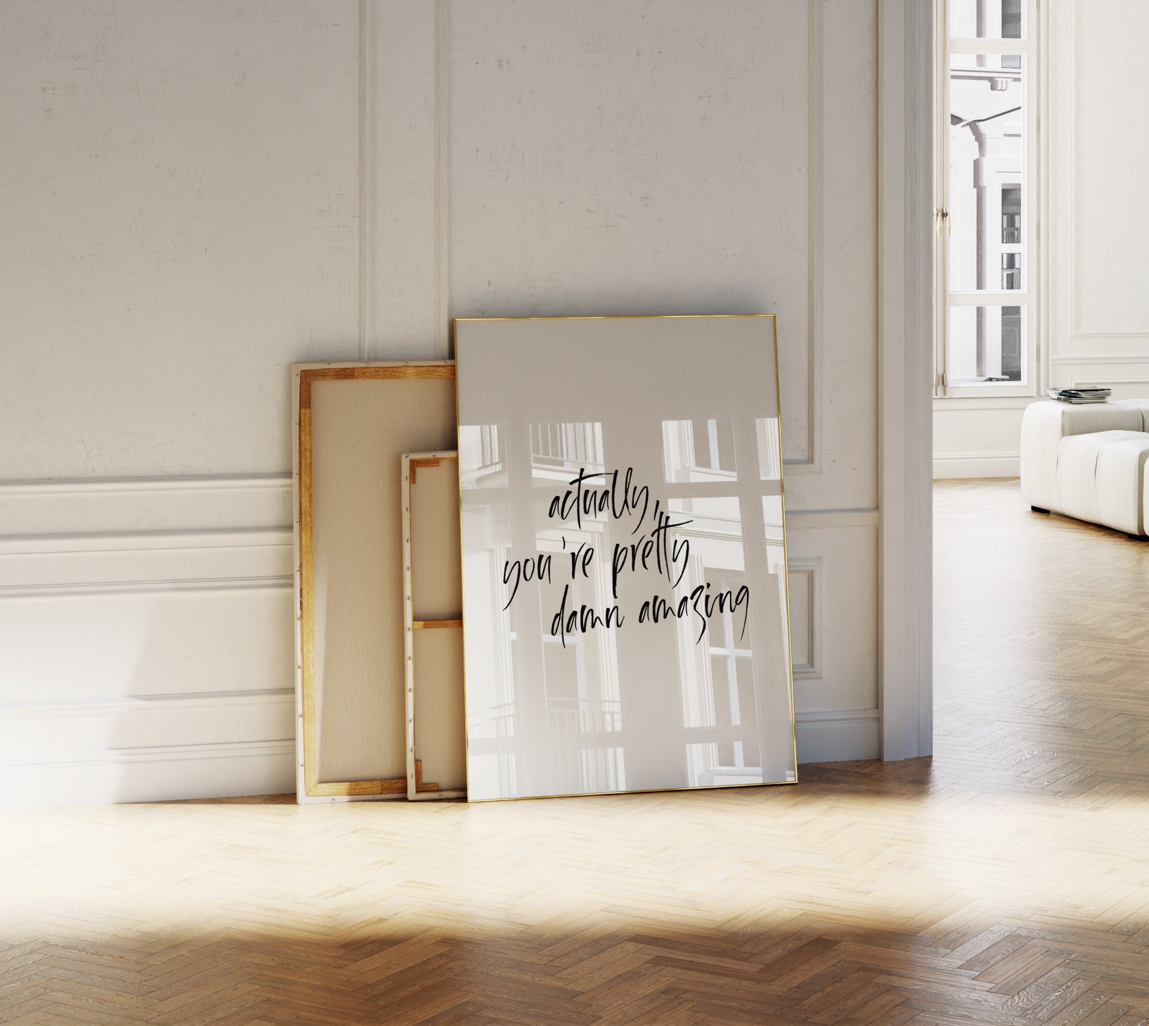 Inspirational Quote Art Print – “you're Pretty Damn Notable” (digital ...