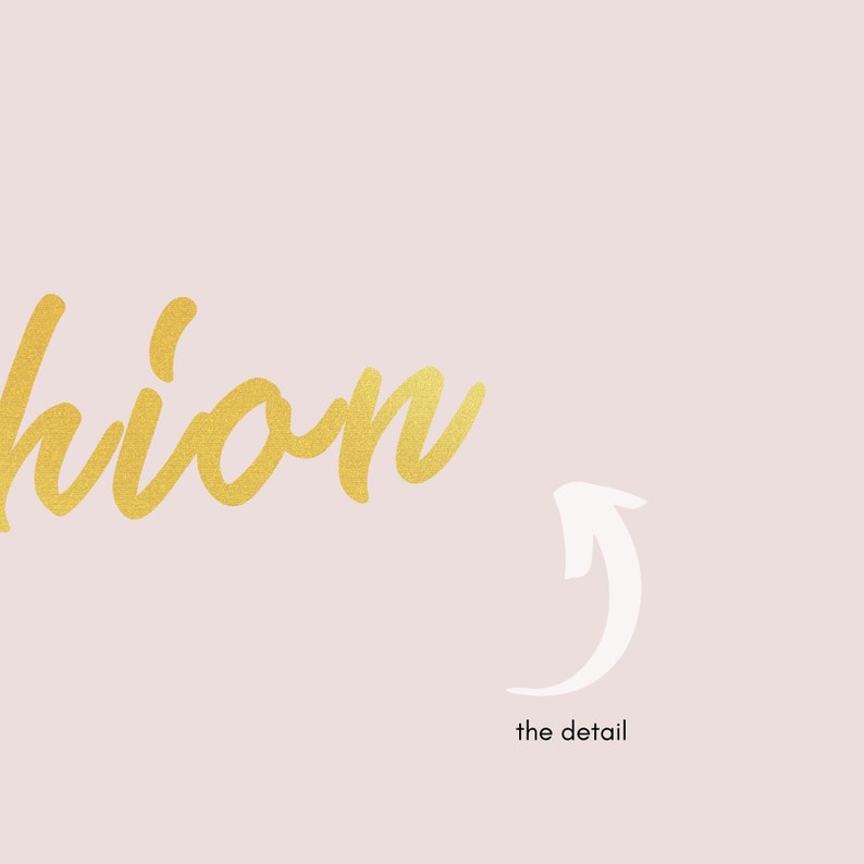 Fashion Wall Art Printable Gold and Blush Wall Art Etsy