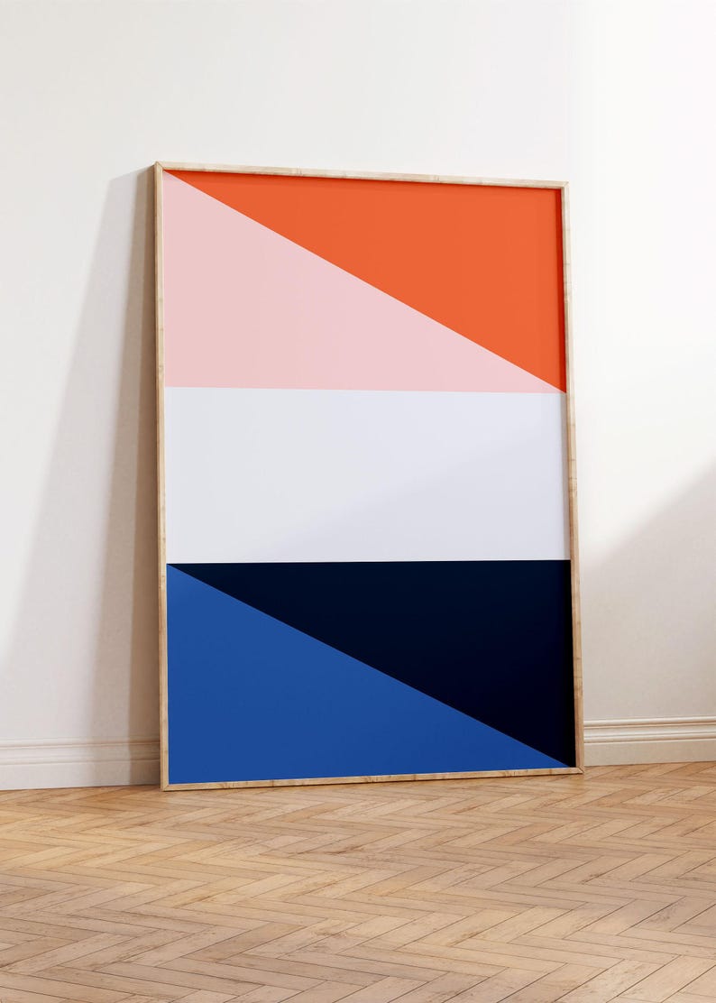 Geometric Wall Art, Mid Century Modern, Mid Century Poster, Mid Century Print, Minimalist Wall Art, Modern Abstract Art, Abstract Art Print image 6