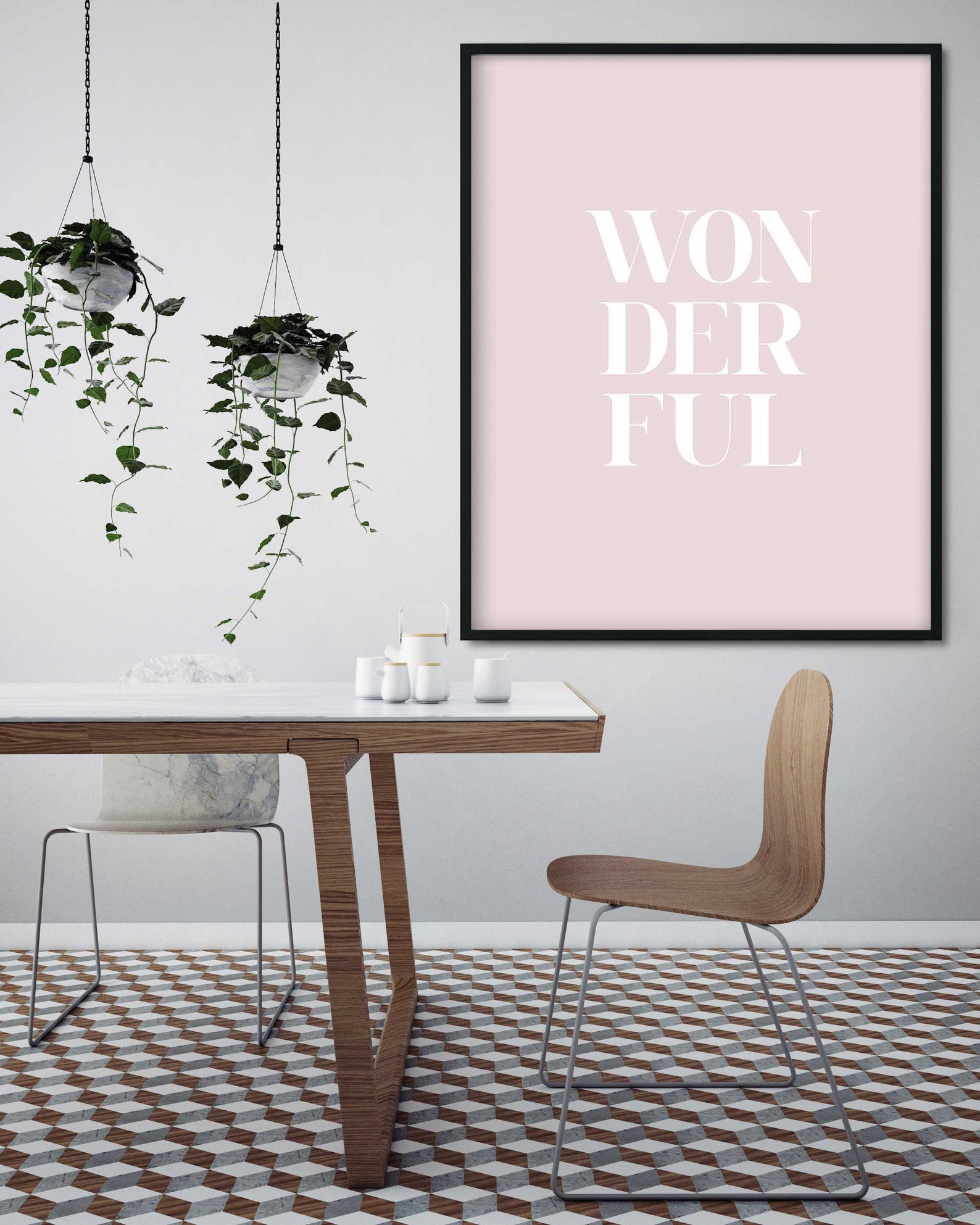 Pink Wall Poster Digital Prints Pastel Pink Wall Art Decor Etsy