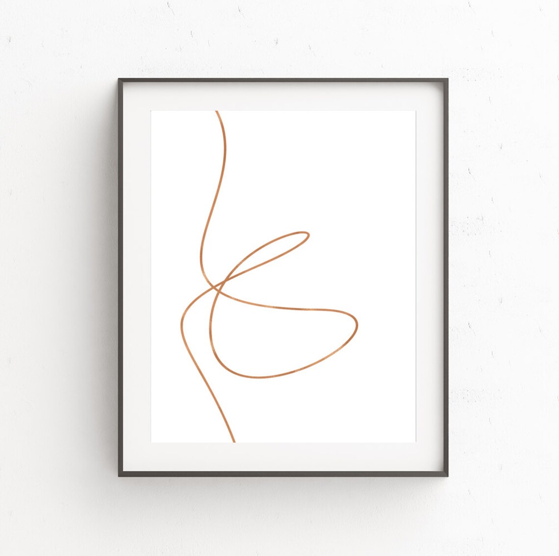 Rose Gold Print Rose Gold Printable Rose Gold Wall Print - Etsy