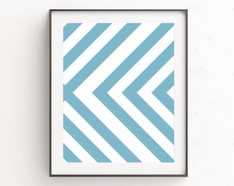 Modern Wall Art Blue Art Geometric Art 5x7 Art Print Geometric Wall Art Print Art Geometric Print Printable Wall Art Digital Prints
