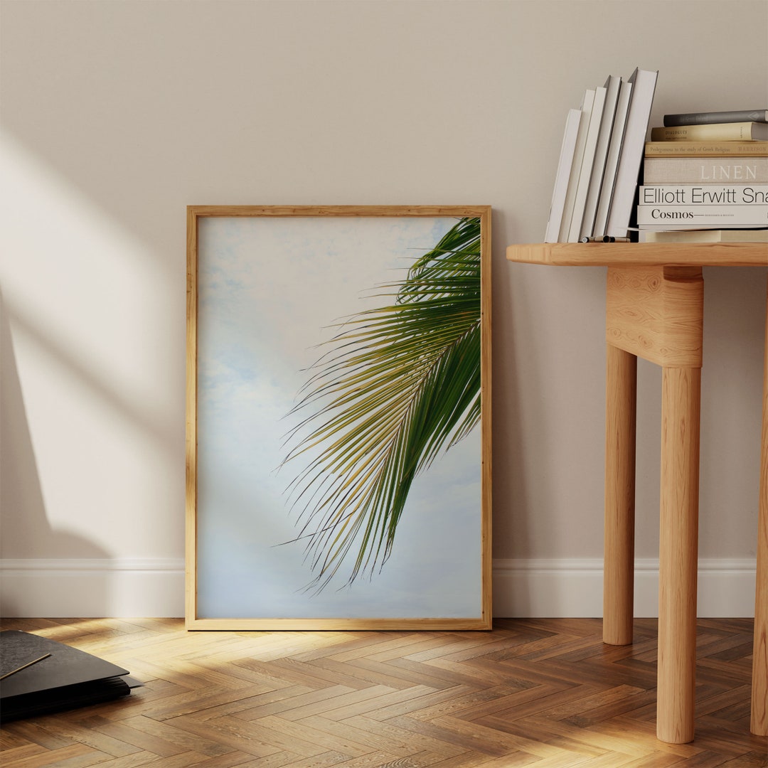 Palm Leaf Wall Art, Tropical Wall Art, Botanical Wall Art, Palm Leaf Art Print, Palm Tree Prints