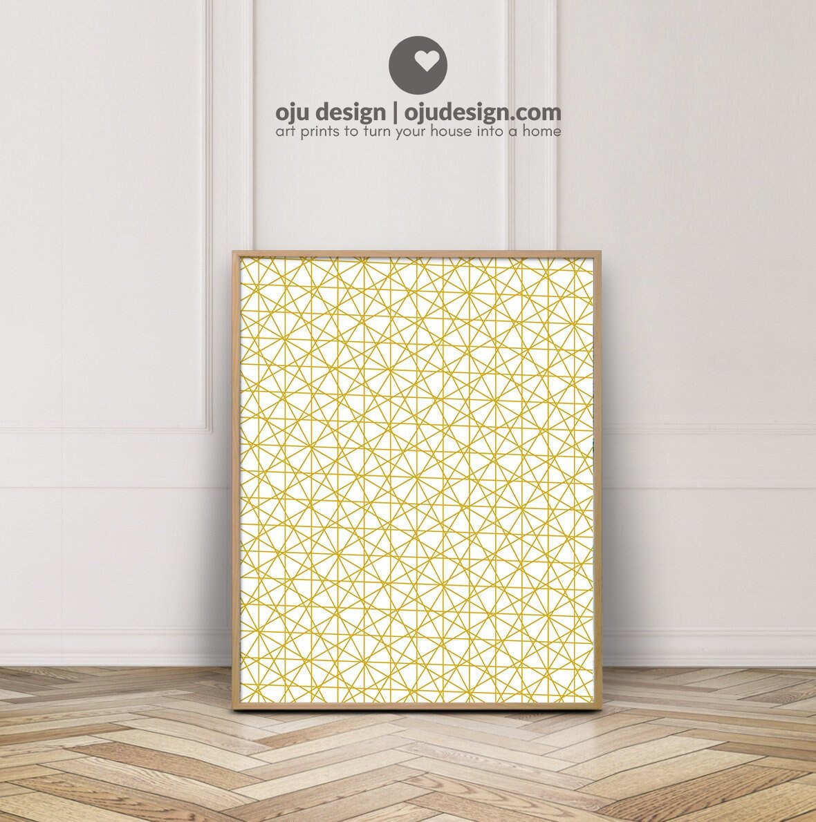 Gold Geometric Wall Decor Geometric Wall Art Line Art Etsy