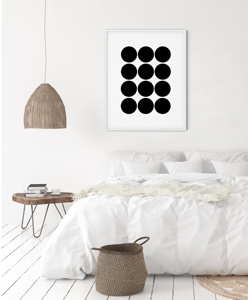 Art Print Above Bed Modern Design Poster Nordic Print Art Etsy