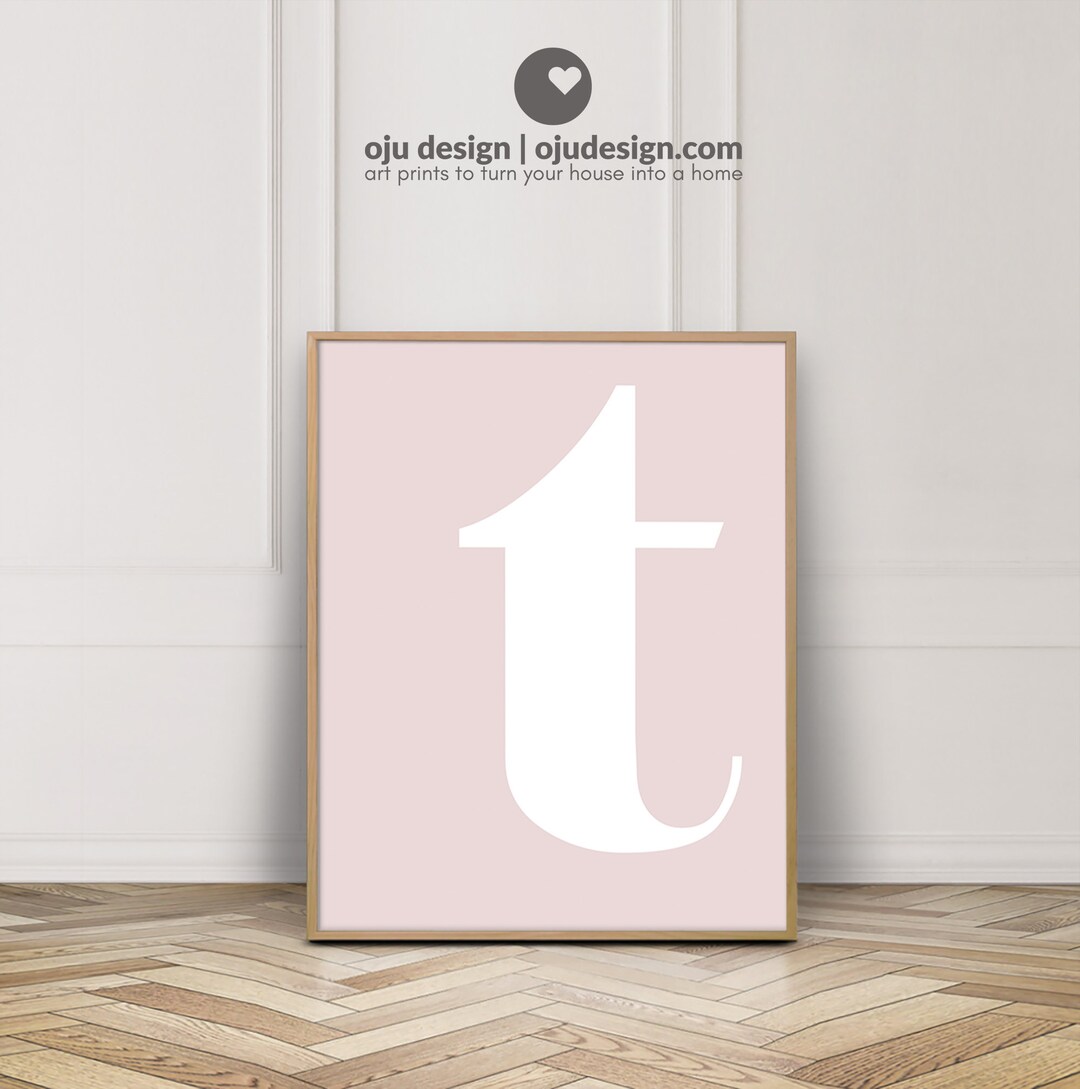 Single Letter T Wall Decor Alphabet Letters for Wall Art T Etsy
