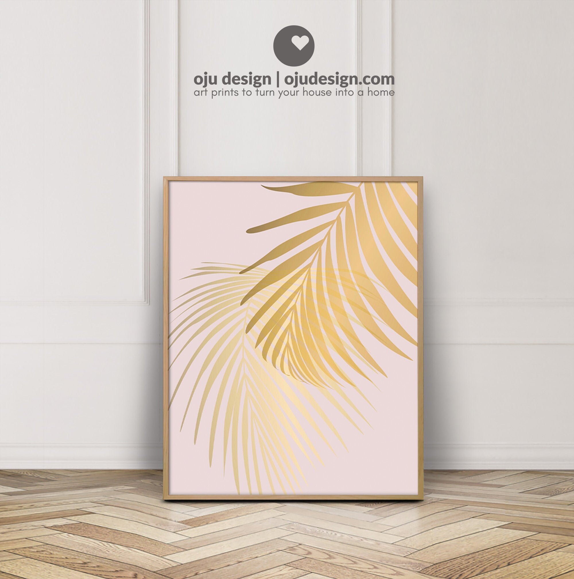 Pink Gold Poster Etsy 