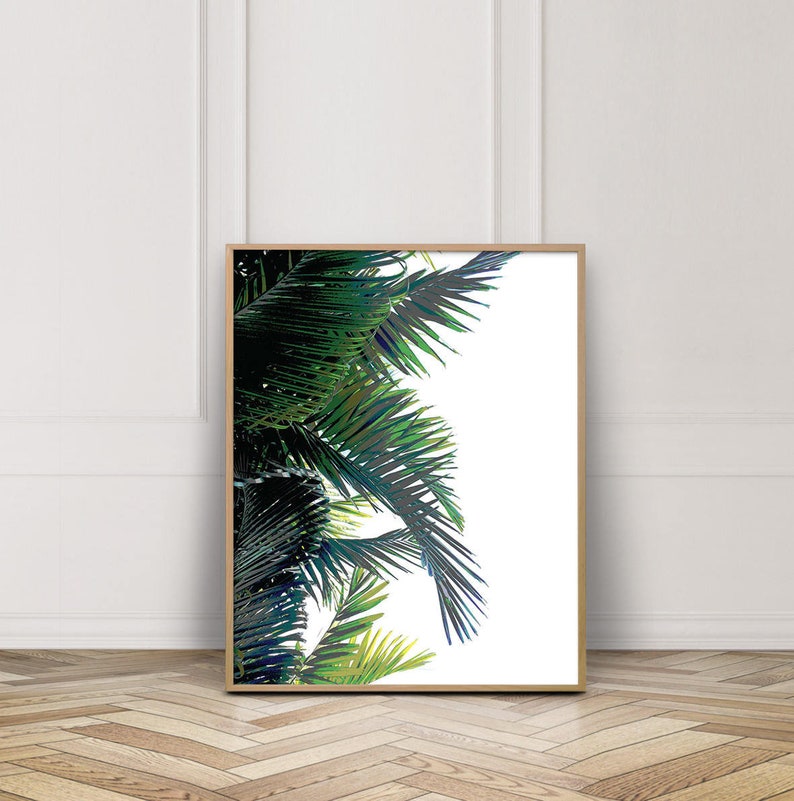 Palm Leaf  Palm Leaf Print  Digital Prints  Wall Art  Palm image 0