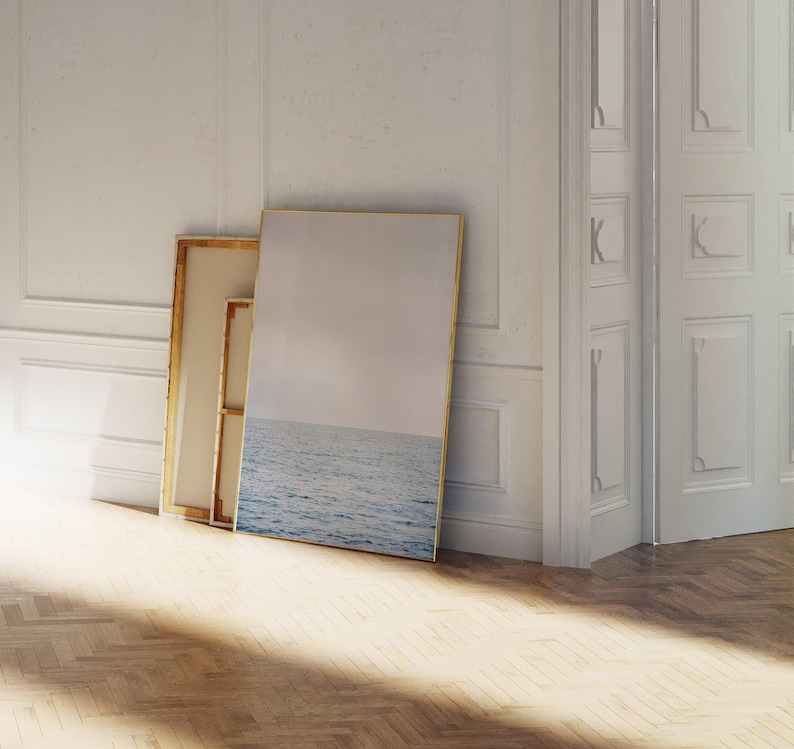 Seascape Photography Print – Calming Ocean Waves, Beach Wall Art (Digital Download) image 1